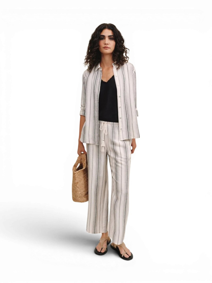 Witte blouse met zwarte streep Bella Dahl