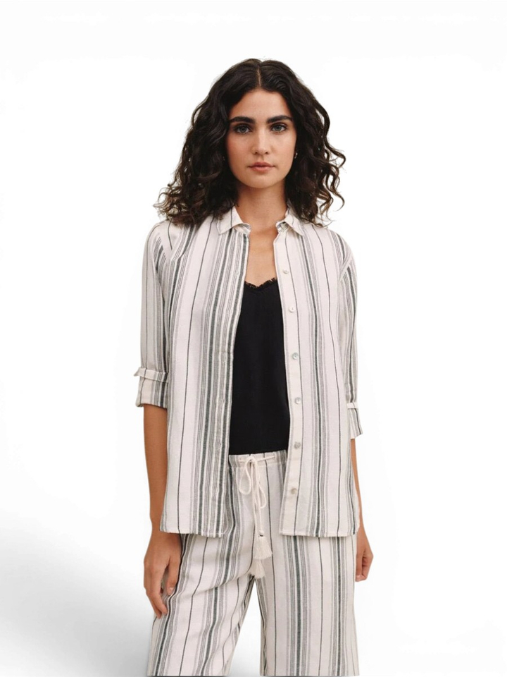 Witte blouse met zwarte streep Bella Dahl