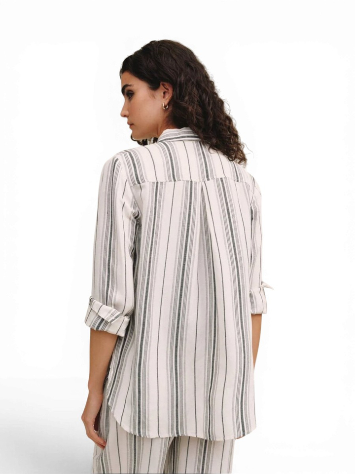 Witte blouse met zwarte streep Bella Dahl