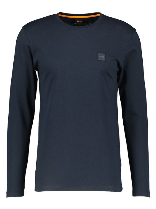 Donkerblauwe katoenen t-shirt Hugo Boss