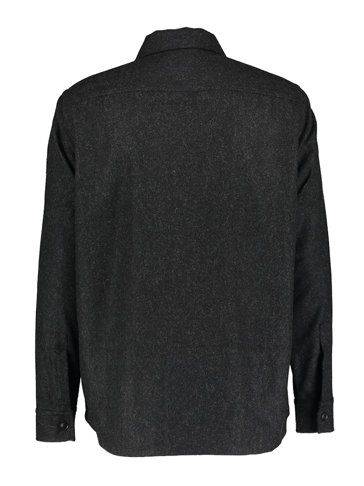 Zwart hemd in dikkere stof Hugo Boss 