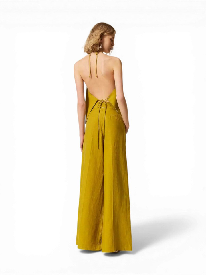 Groene geklede broek Twinset Milano