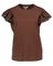 Bruine t-shirt met fantasie aan de mouw Twinset Milano