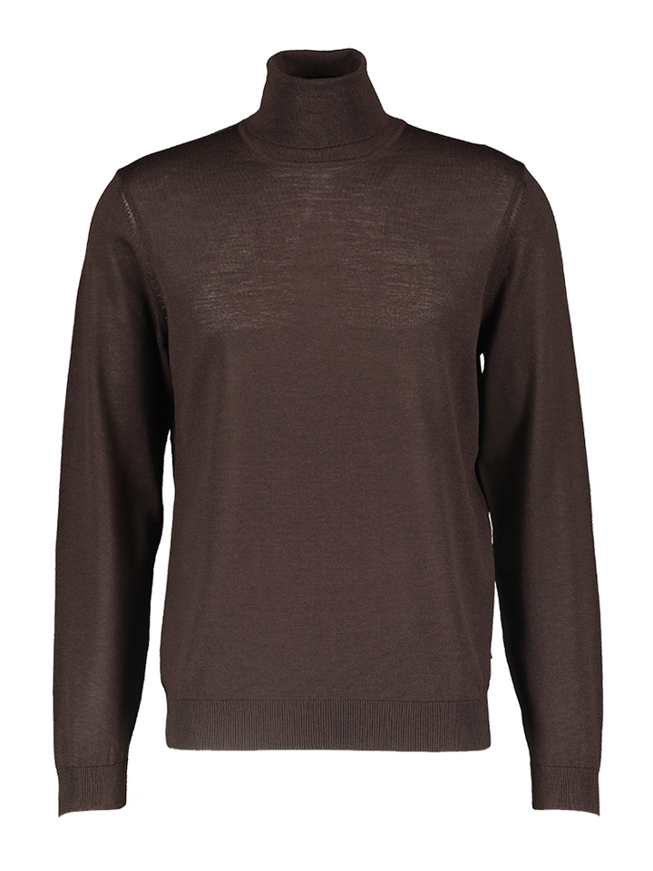 Bruine turi met rolkraag Hugo Boss