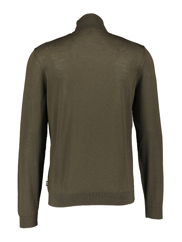 Kaki groene trui met rolkraag Hugo Boss 