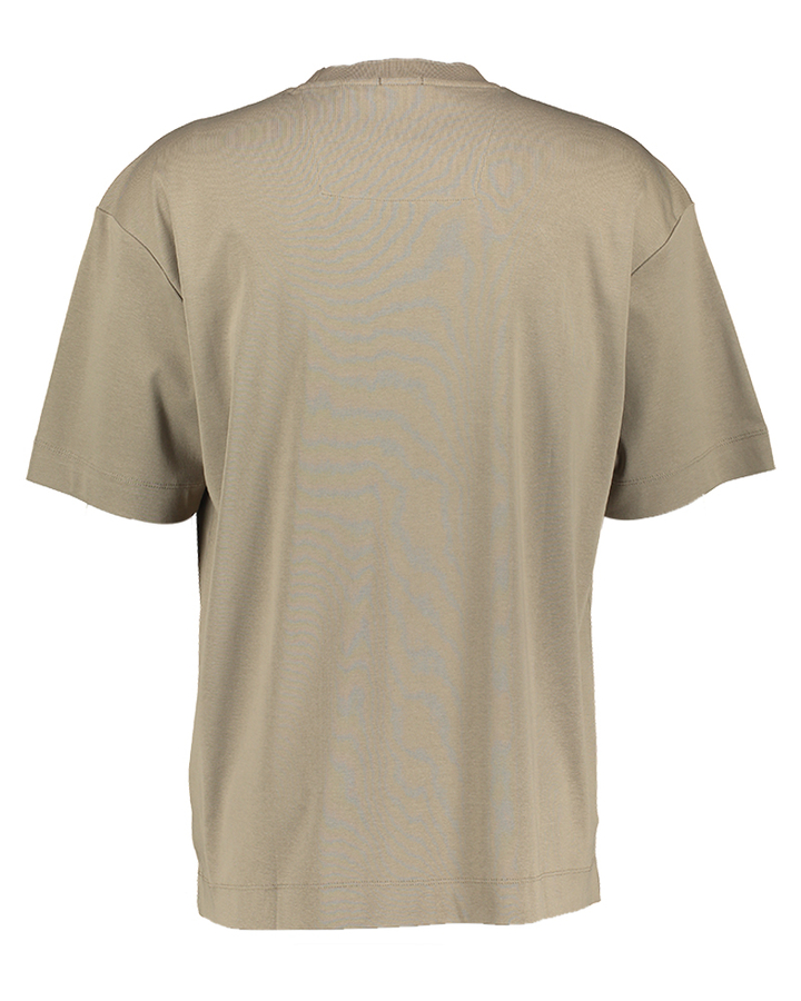 Bruingroene katoenen t-shirt Tames Hugo Boss