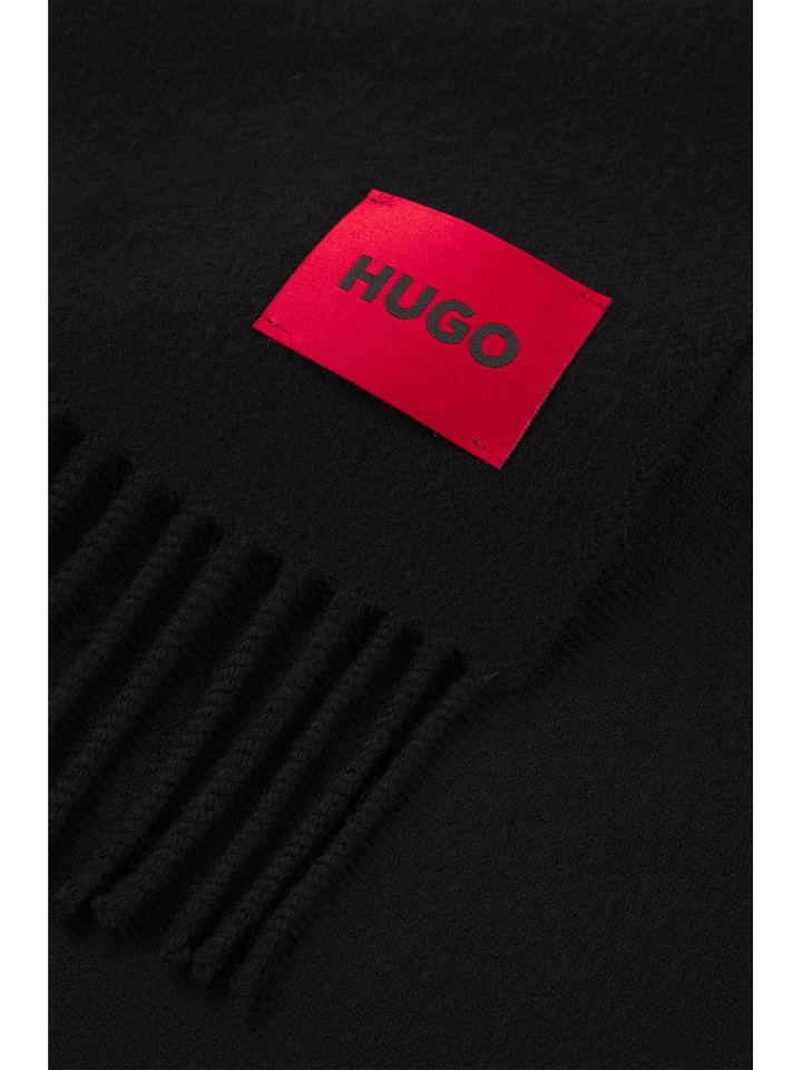 Zwarte wollen sjaal Juster Hugo Boss