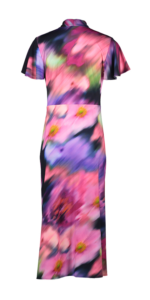 Multi-color jurk met v-hals Joseph Ribkoff