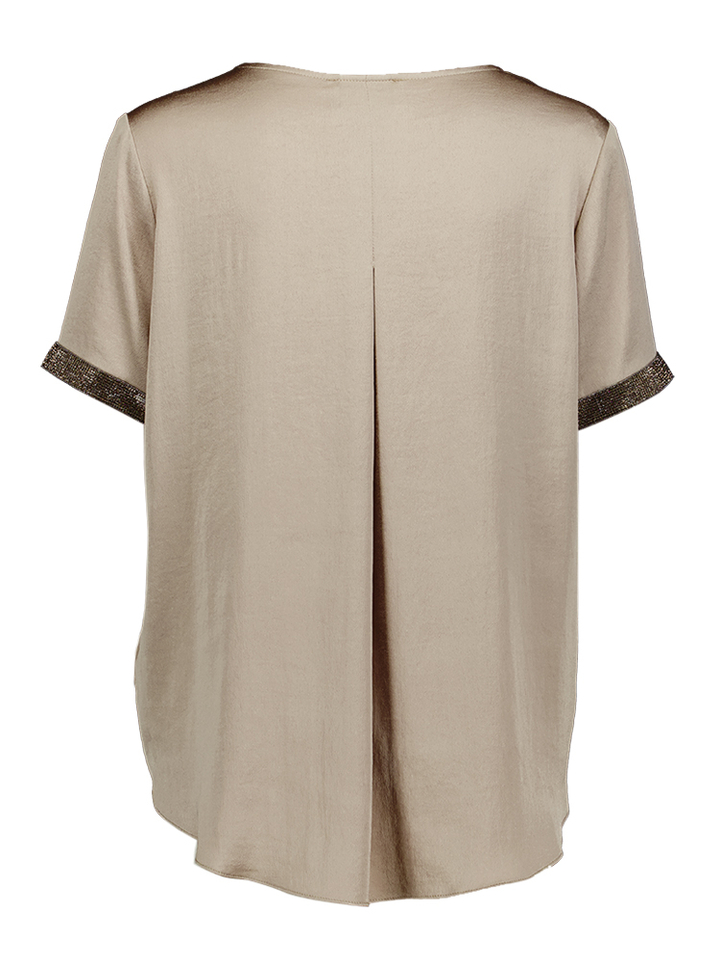 Beige bloes met speciale boord Joseph Ribkoff