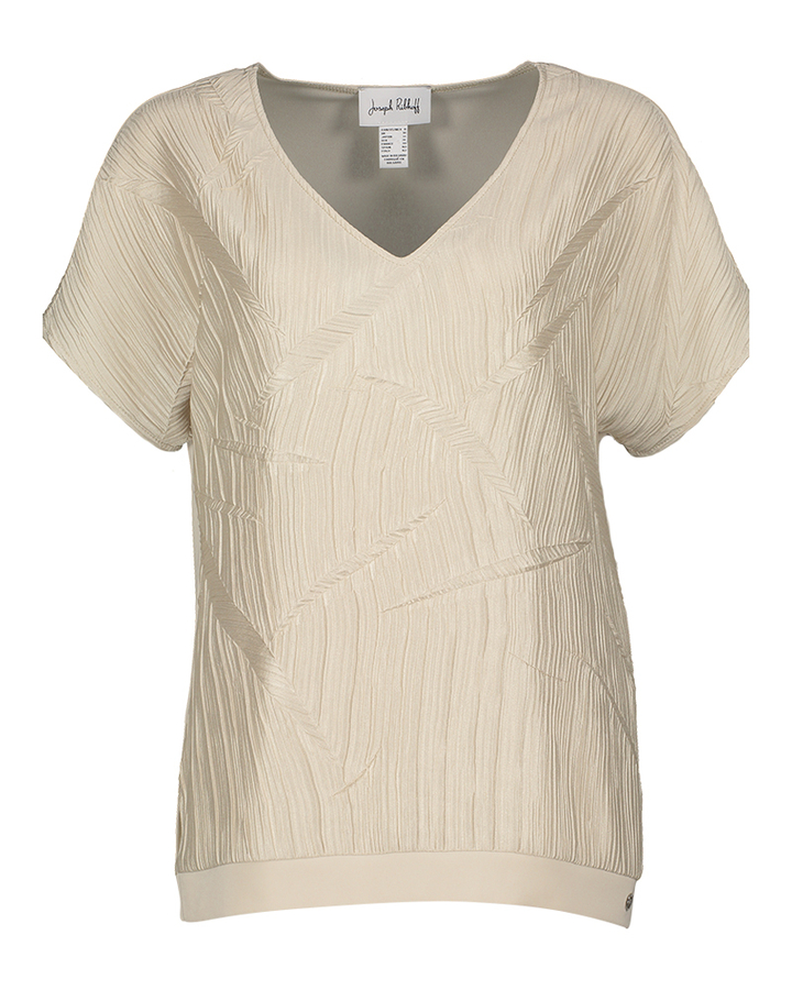 Beige t-shirt met structuur Joseph Ribkoff