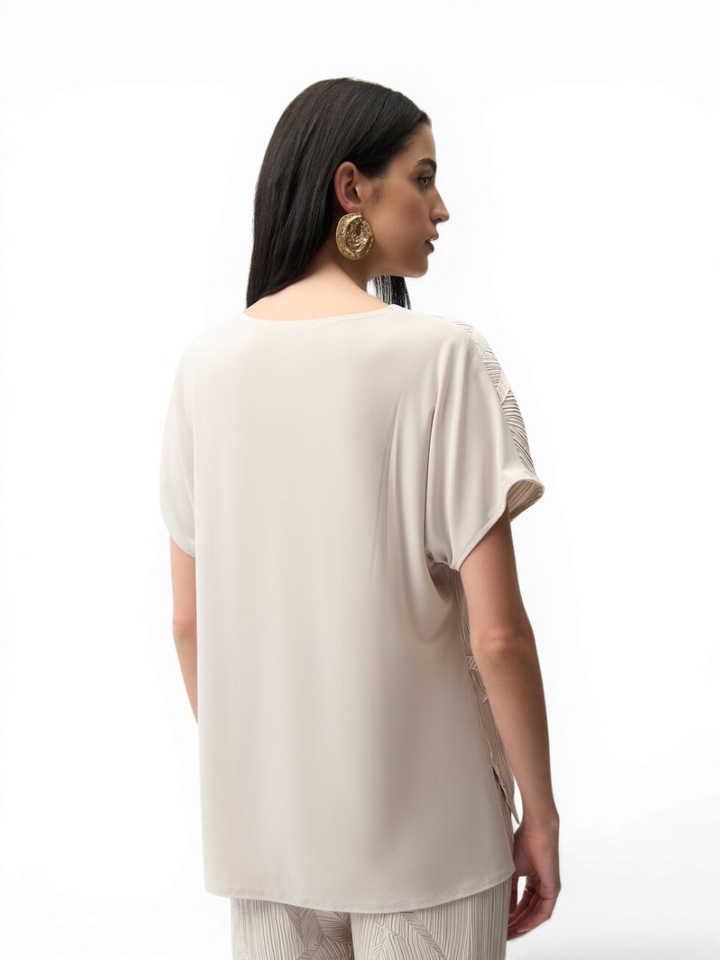 Beige t-shirt met structuur Joseph Ribkoff