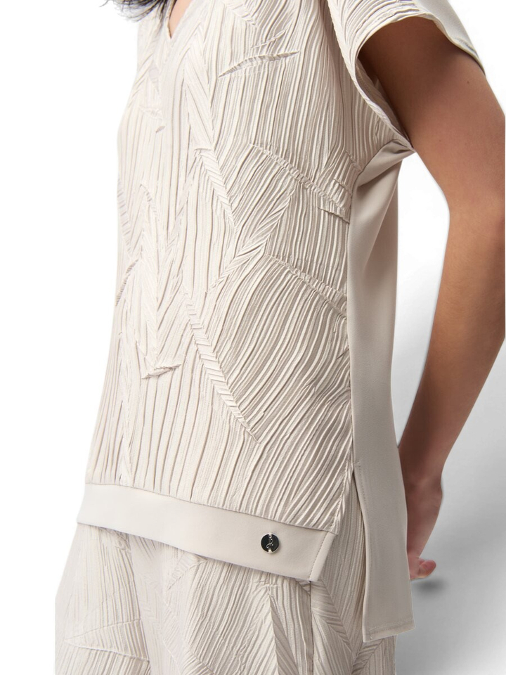 Beige t-shirt met structuur Joseph Ribkoff