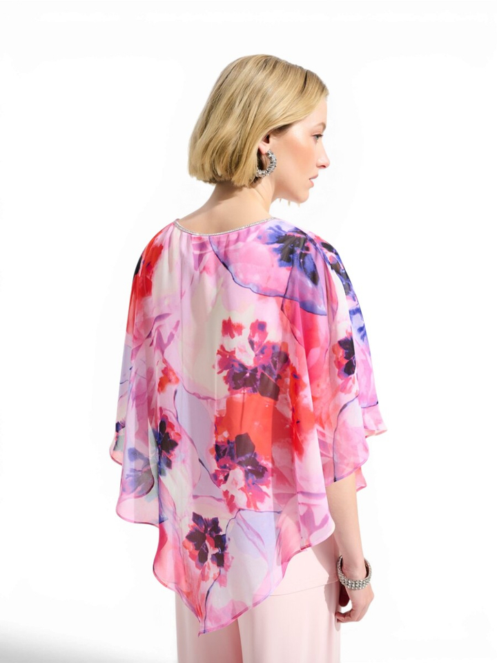 Rooskleurige bloes met bloemenprint Joseph Ribkoff
