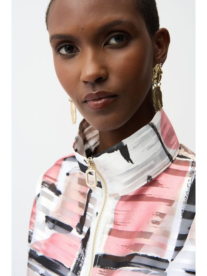 Multicolor doorzichtige vest Joseph Ribkoff 