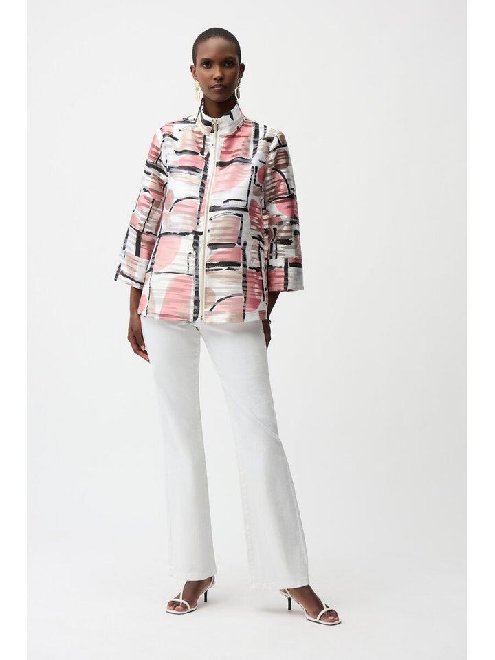 Multicolor doorzichtige vest Joseph Ribkoff 