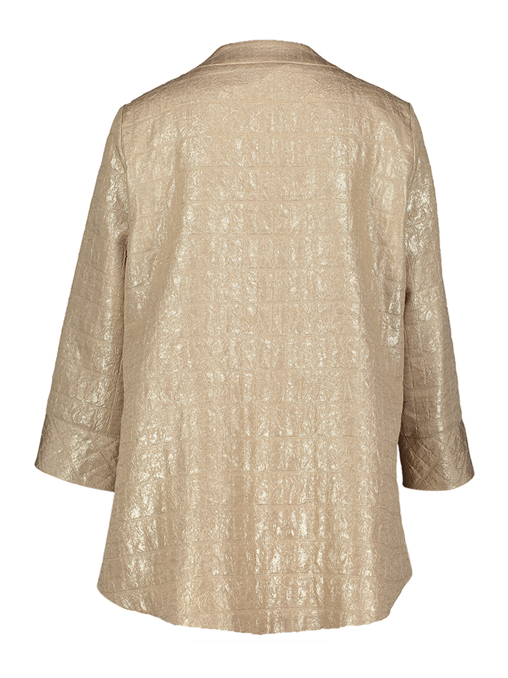 Beige gouden jas met sierlijke knopen Joseph Ribkoff 