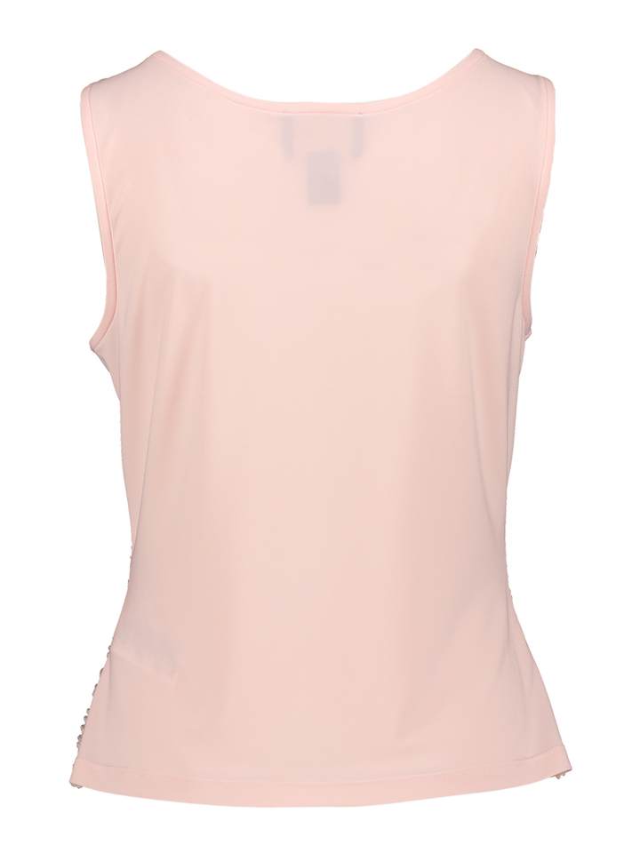 Roze set top en jas met zilver structuur Joseph Ribkoff