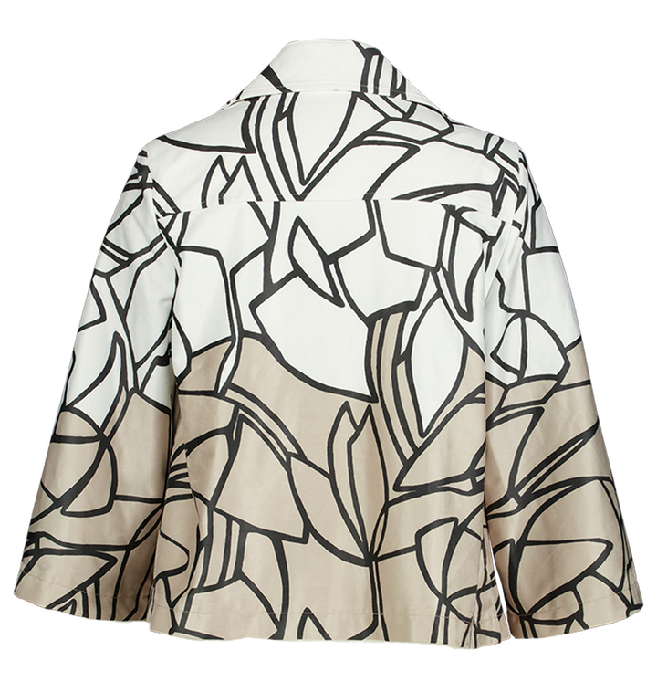 Beige/ecru jas met print Joseph Ribkoff 