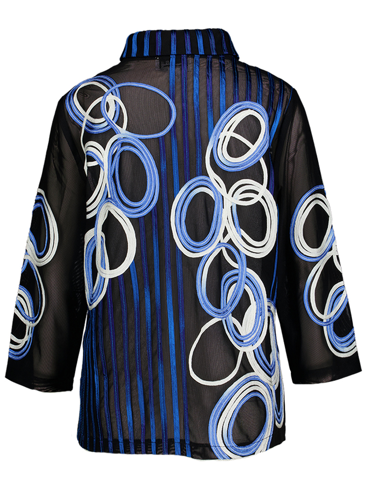 Multicolor doorzichtige gilet met print Joseph Ribkoff