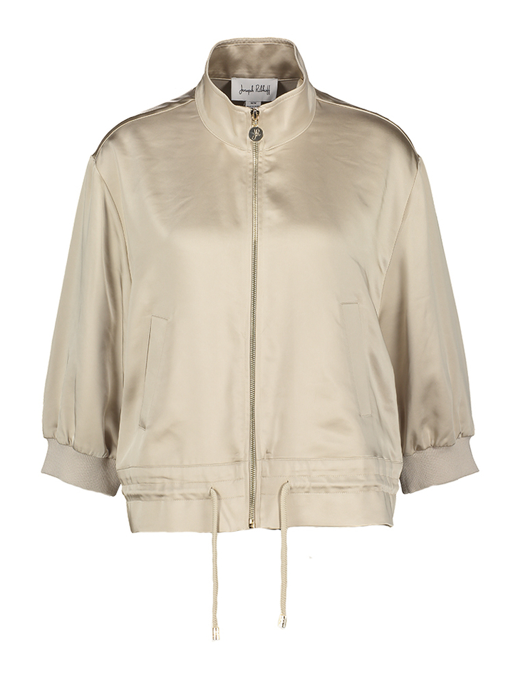 Beige glanzende korte jas Joseph Ribkoff 