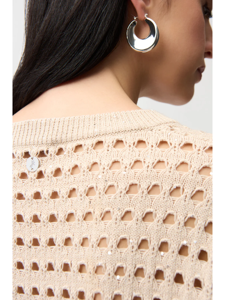 Beige gehaakte trui Joseph Ribkoff