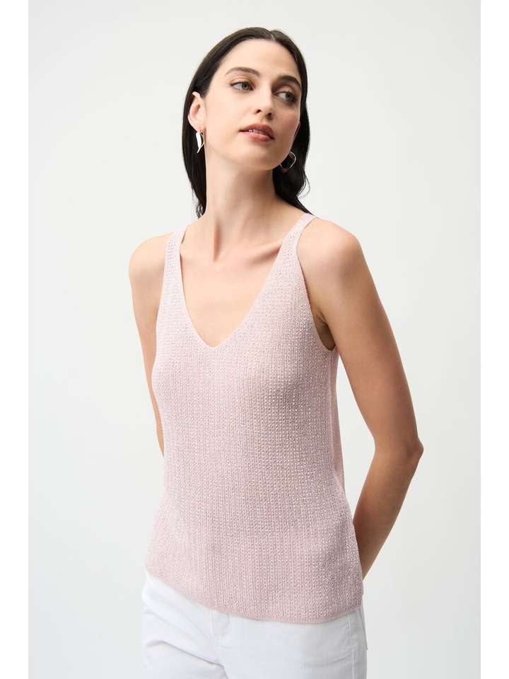 Roze top met strass Joseph Ribkoff 