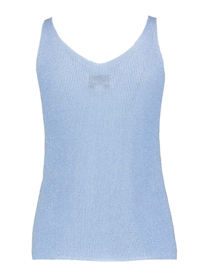 Blauwe top met glitter Joseph Ribkoff 