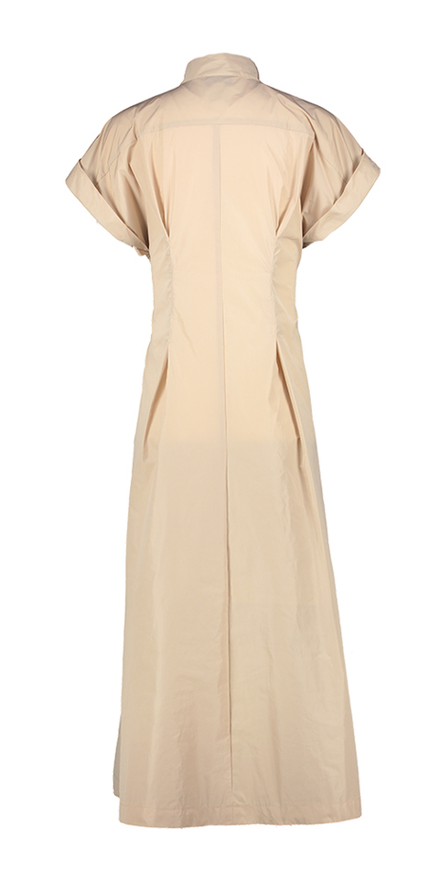 Beige jurk met knoop detail Joseph Ribkoff