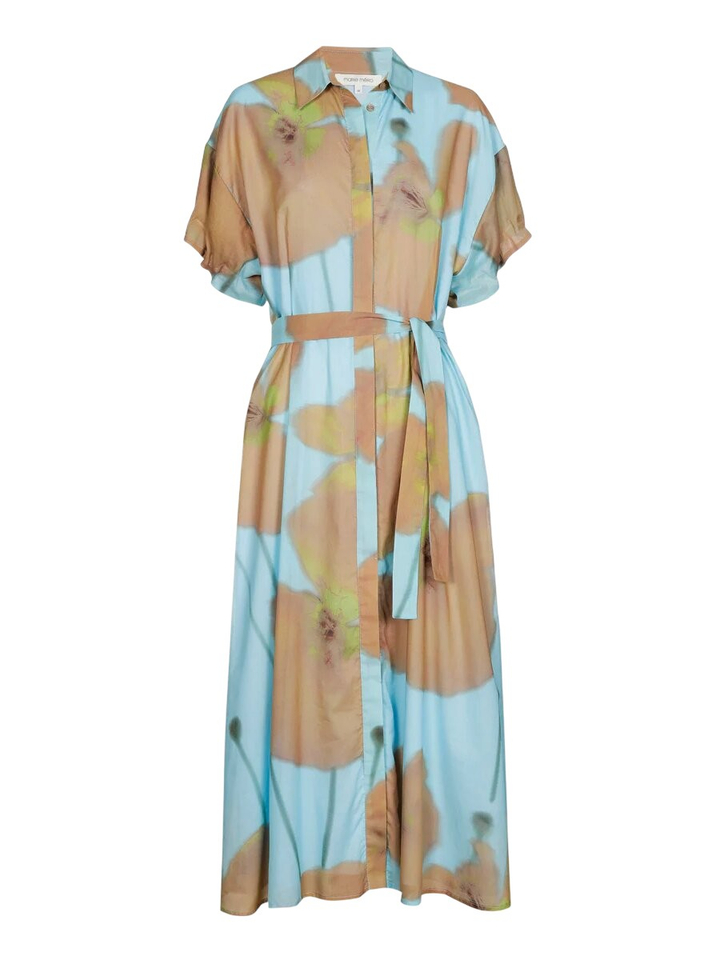 Blauw bruin kleed Marie Méro