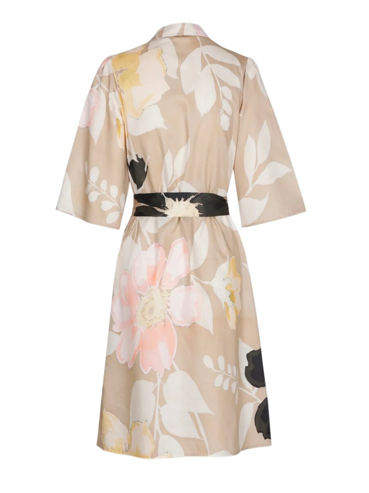 Beige kleed met bloemenprint Marie Mero