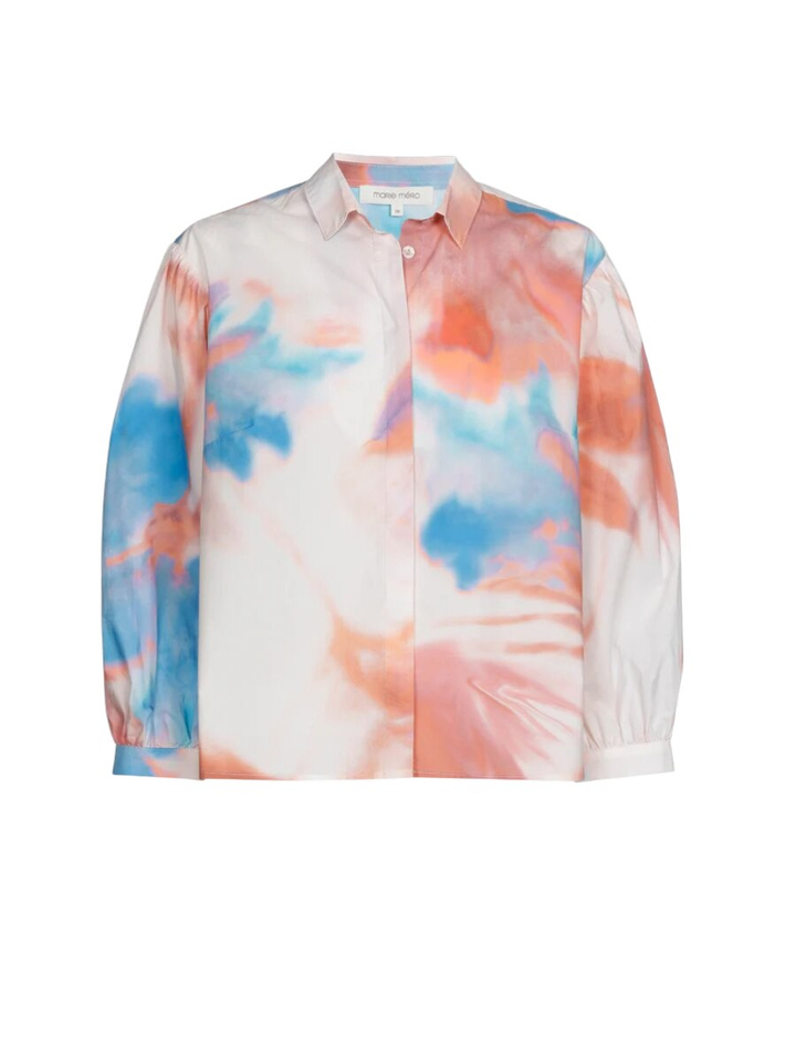 Multicolor blouse met print en zakken Marie Mero
