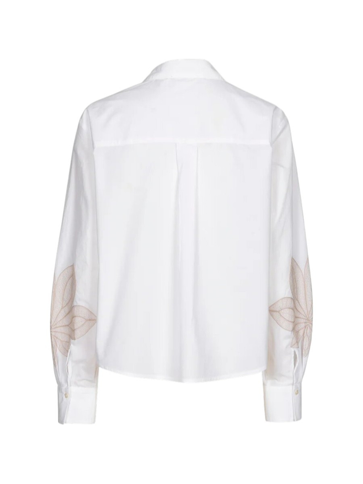 Witte blouse met bloemen opdruk Marie Méro