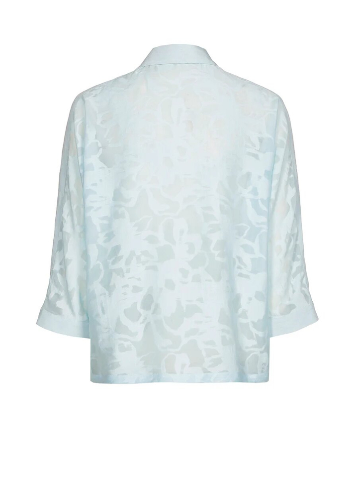 Blauwe transparante bloes Marie Mero 