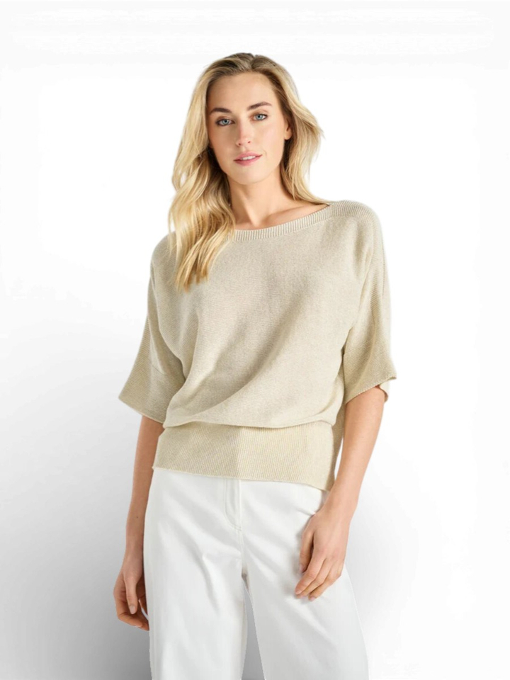 Beige trui met lichte glitter Marie Méro