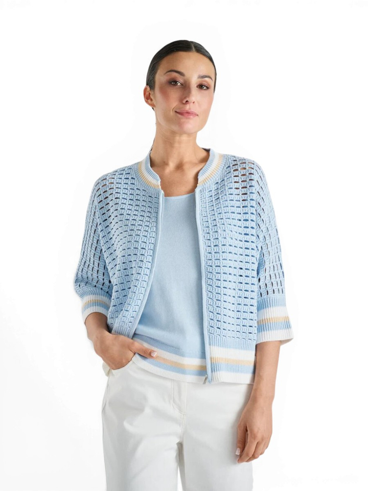 Lichtblauwe gilet Marie Mero