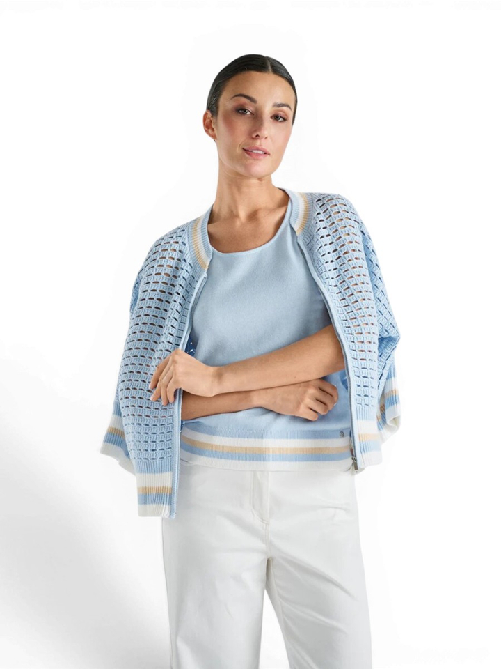 Lichtblauwe gilet Marie Mero