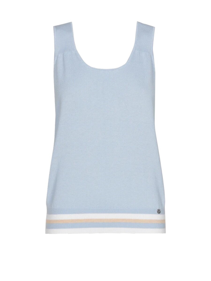 Blauwe gebreide top Marie Mero