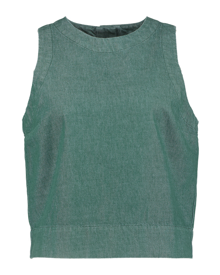 Groene top met knoopsluiting Locket Julia June 
