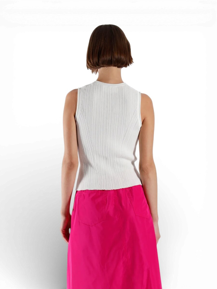 Witte top met ribbel Wash Julia June