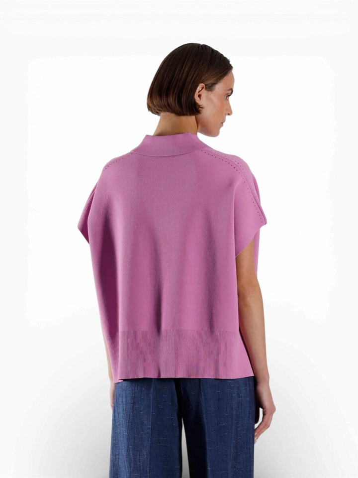 Roze oversized polo Wanda Julia June