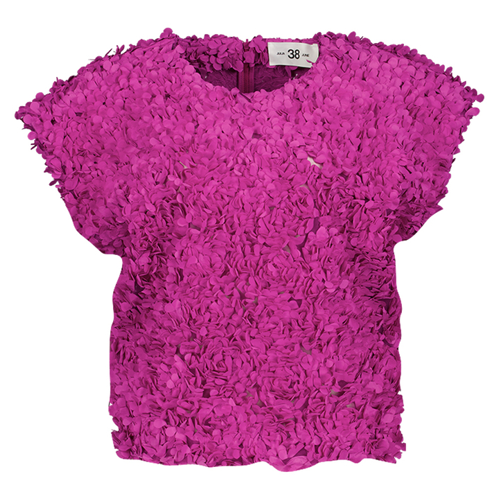 Fushia roze top met structuur Gloria Julia June