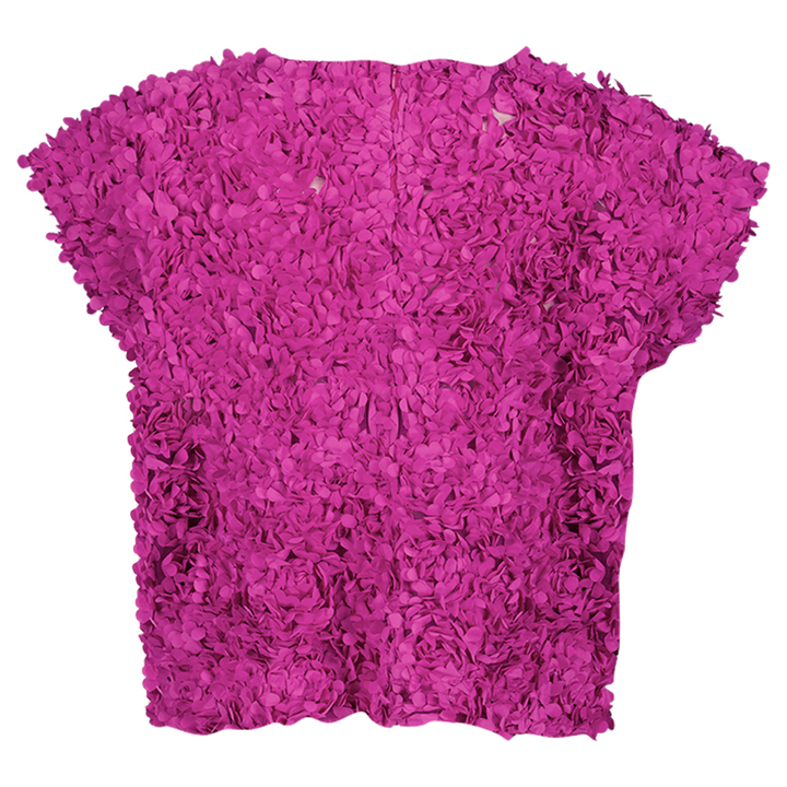 Fushia roze top met structuur Gloria Julia June