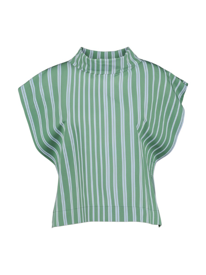 Groene gestreepte blouse Glow Julia June 