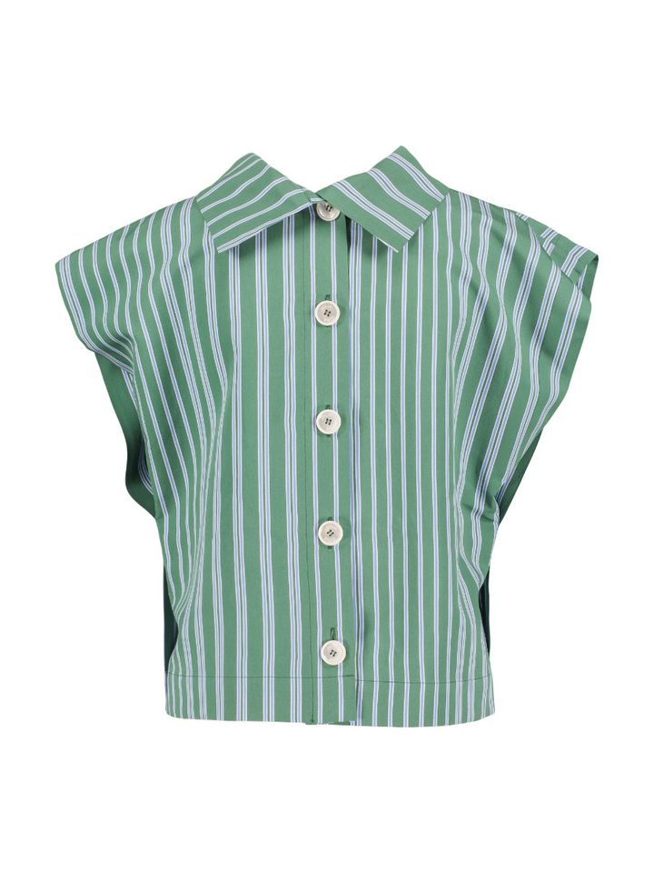 Groene gestreepte blouse Glow Julia June 