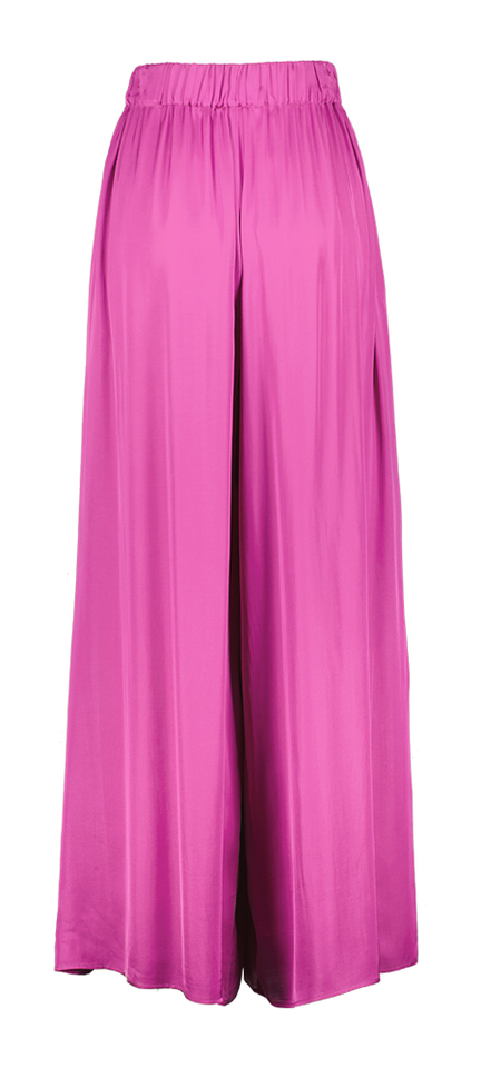 Roze wijde soepelvallende broek Julia June