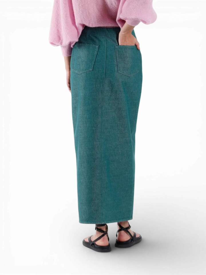 Groene halflange rok Light Julia June