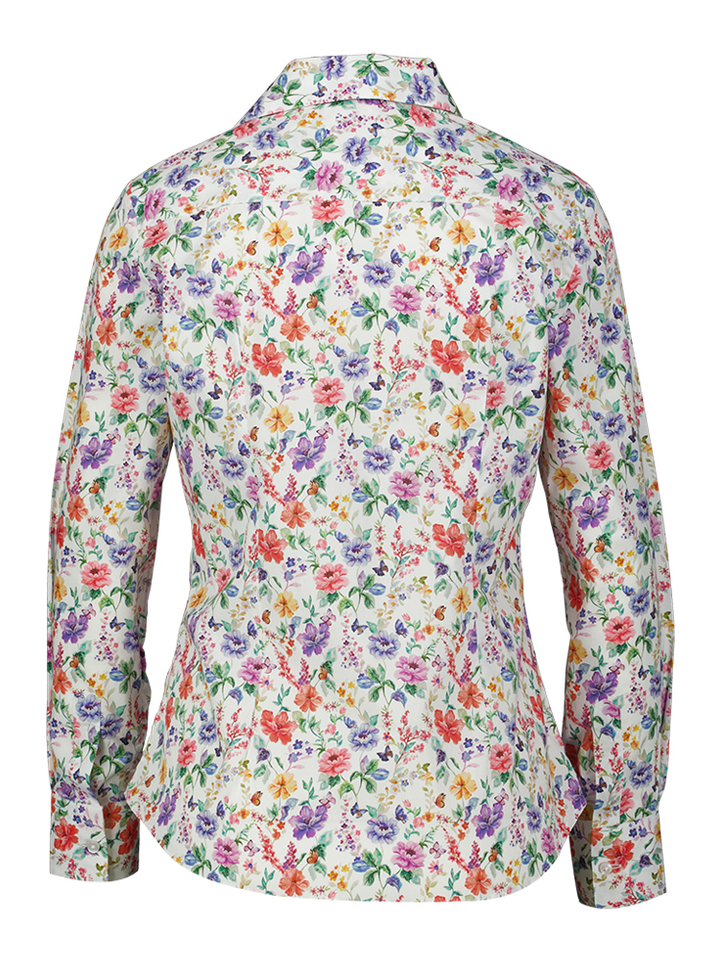 Witte blouse met bloemenprint Brigitte Cristiana Conti 