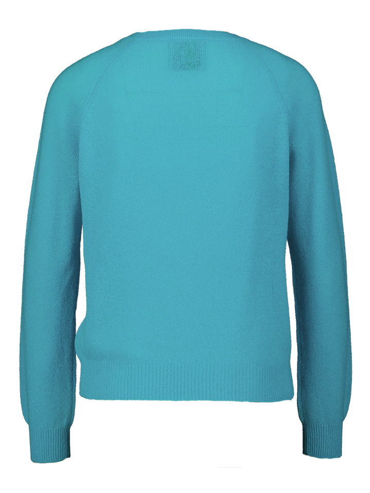 Blauwe trui met ronde hals Crop Crew Jumper 