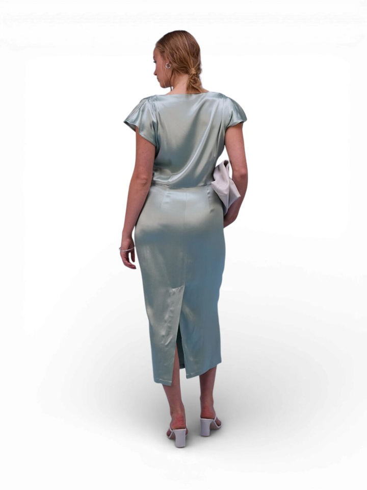 Groen casual kleed Hortense Nathalie Vleeschouwer