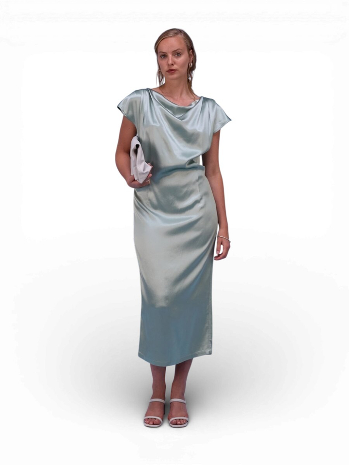 Groen casual kleed Hortense Nathalie Vleeschouwer